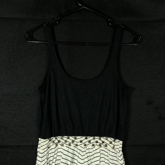 Silence + Noise Womens Dress Black White Geometric Sleeveless Bejeweled Small - Picture 11 of 12